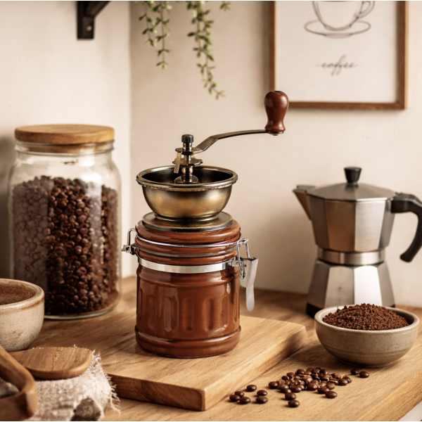 Molinillo de Café “Coffee” – Madera & Acero