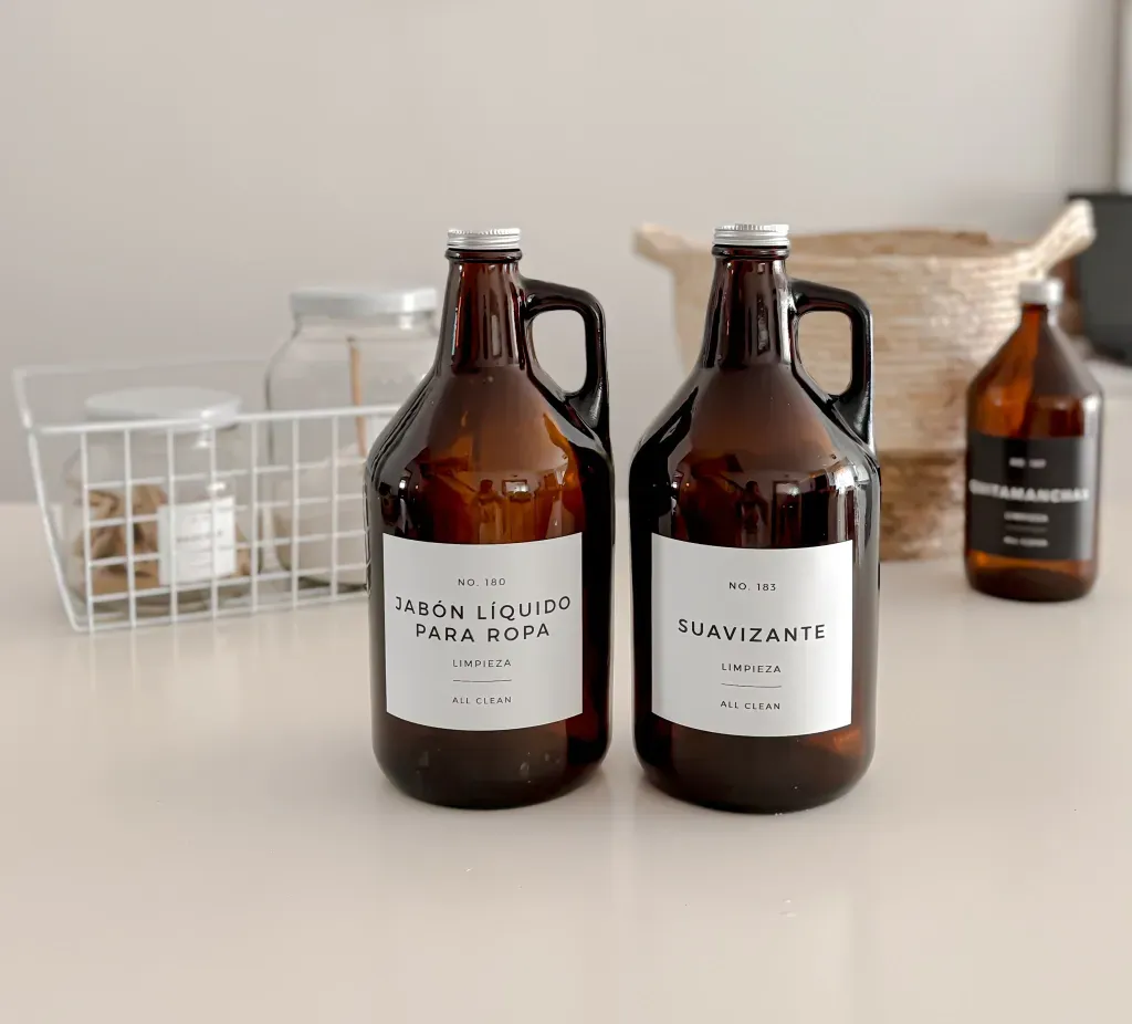 SET X2 BOTELLONES LAUNDRY VIDRIO 1.9 lts