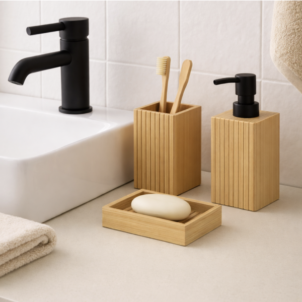 Set de baño x3 camel