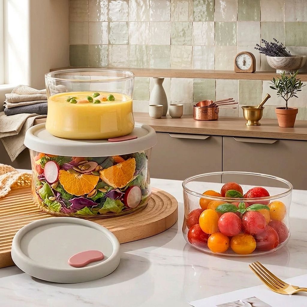 Set x3 Contenedores Herméticos de Vidrio