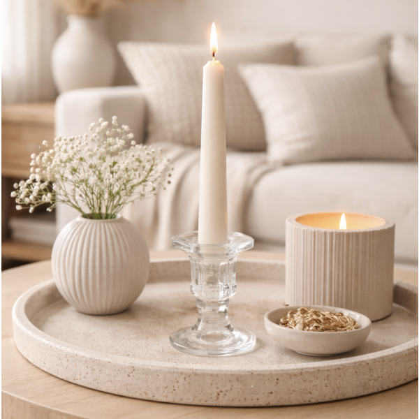 Porta vela vidrio 5.8*4.8