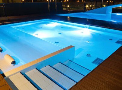 Pools with lights