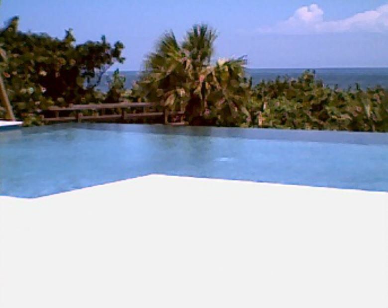 Pool with an ocean view