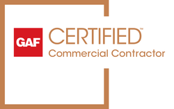 A logo for a certified commercial contractor.