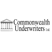 A black and white logo for commonwealth underwriters ltd.