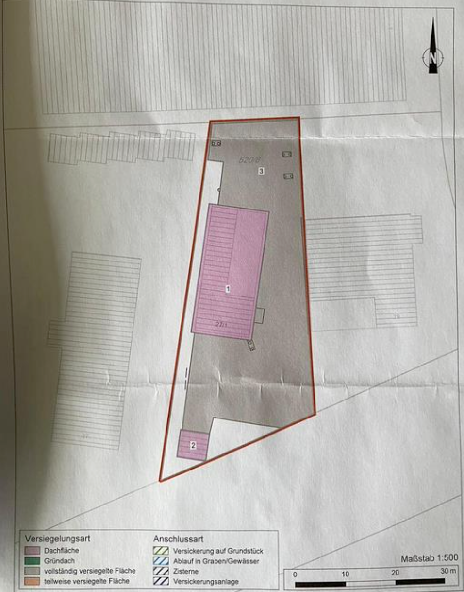 Grundriss Waschanlage