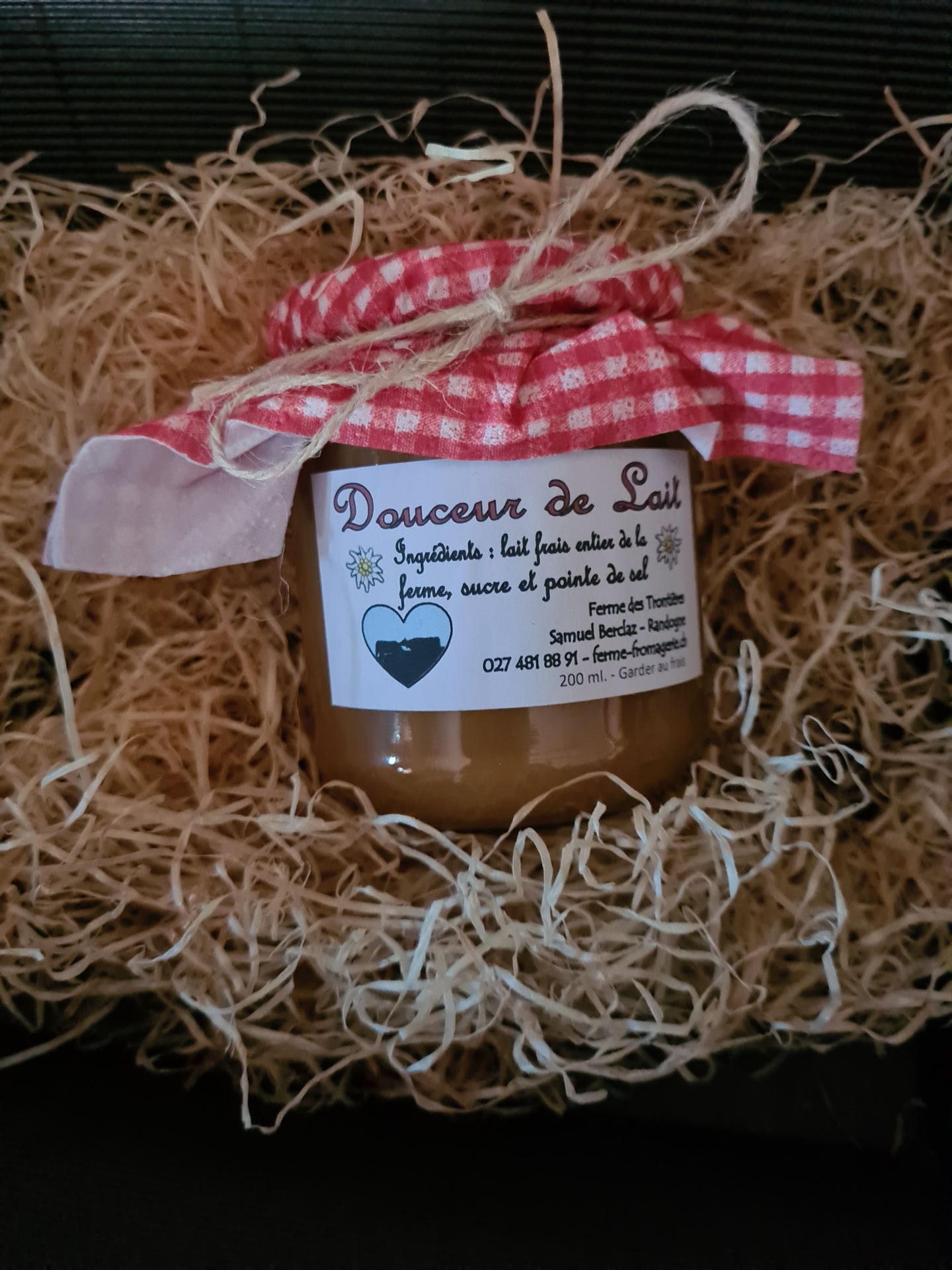 Confiture de lait - Douceur de lait de la Ferme des Trontières à Randogne - Crans-Montana