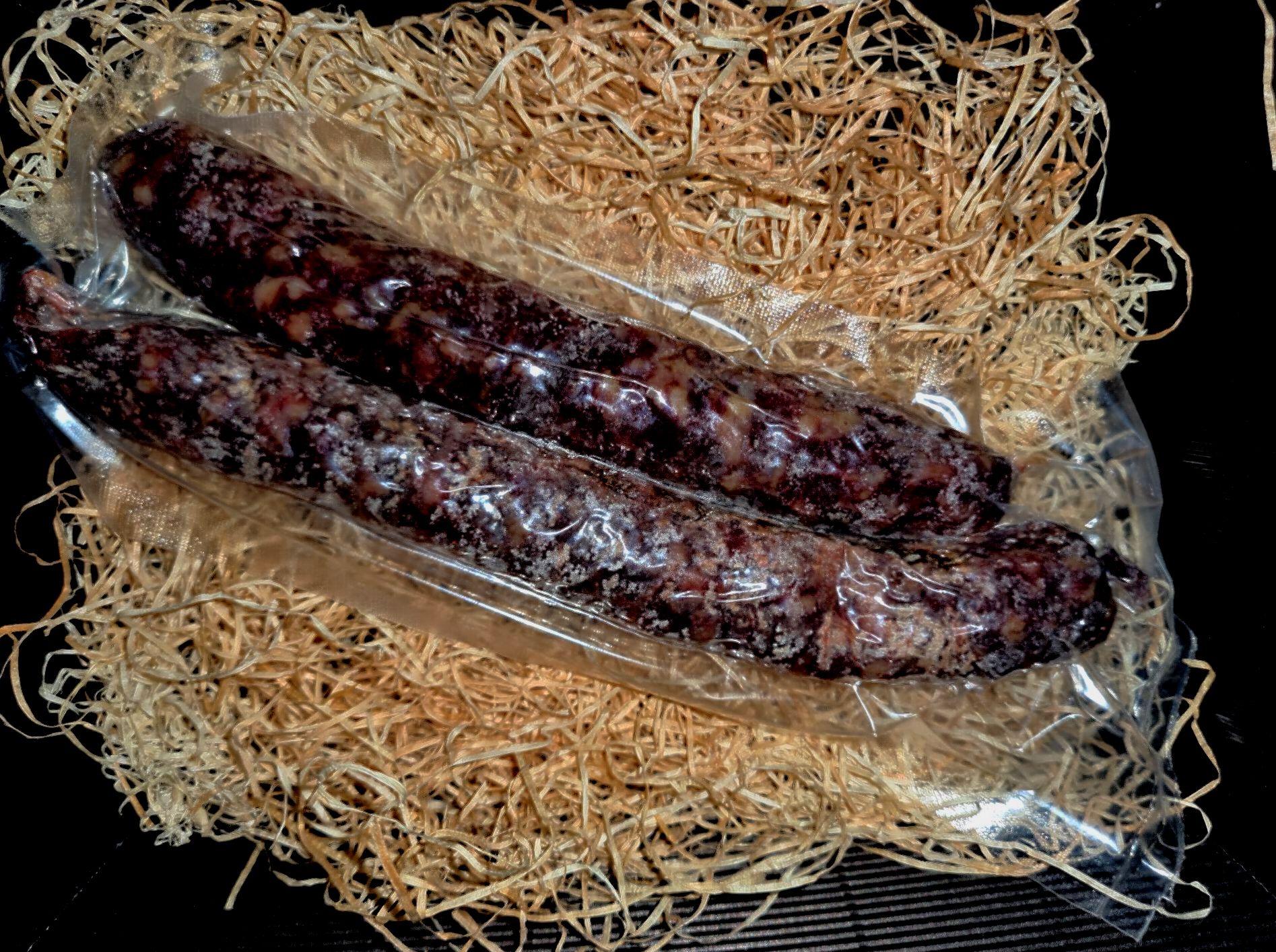 Saucisses sèches maison Highland de la Ferme des Trontières à Randogne - Crans-Montana