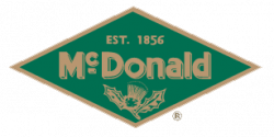 A green diamond-shaped logo containing the gold text 