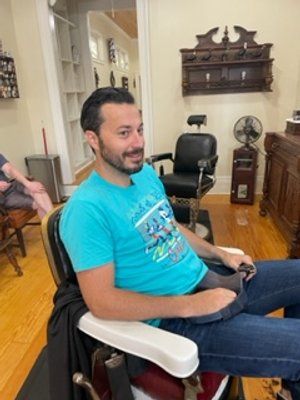 After Guy In Light Green Shirt Haircut — New Orleans, LA — Bad Habit Barber Shop