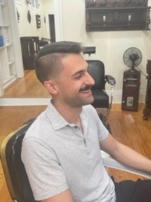 After Guy In Light Grey Shirt Haircut — New Orleans, LA — Bad Habit Barber Shop