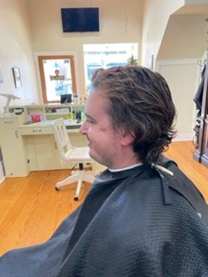 Before Guy In Black Shirt Haircut — New Orleans, LA — Bad Habit Barber Shop