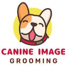 canine image grooming logo