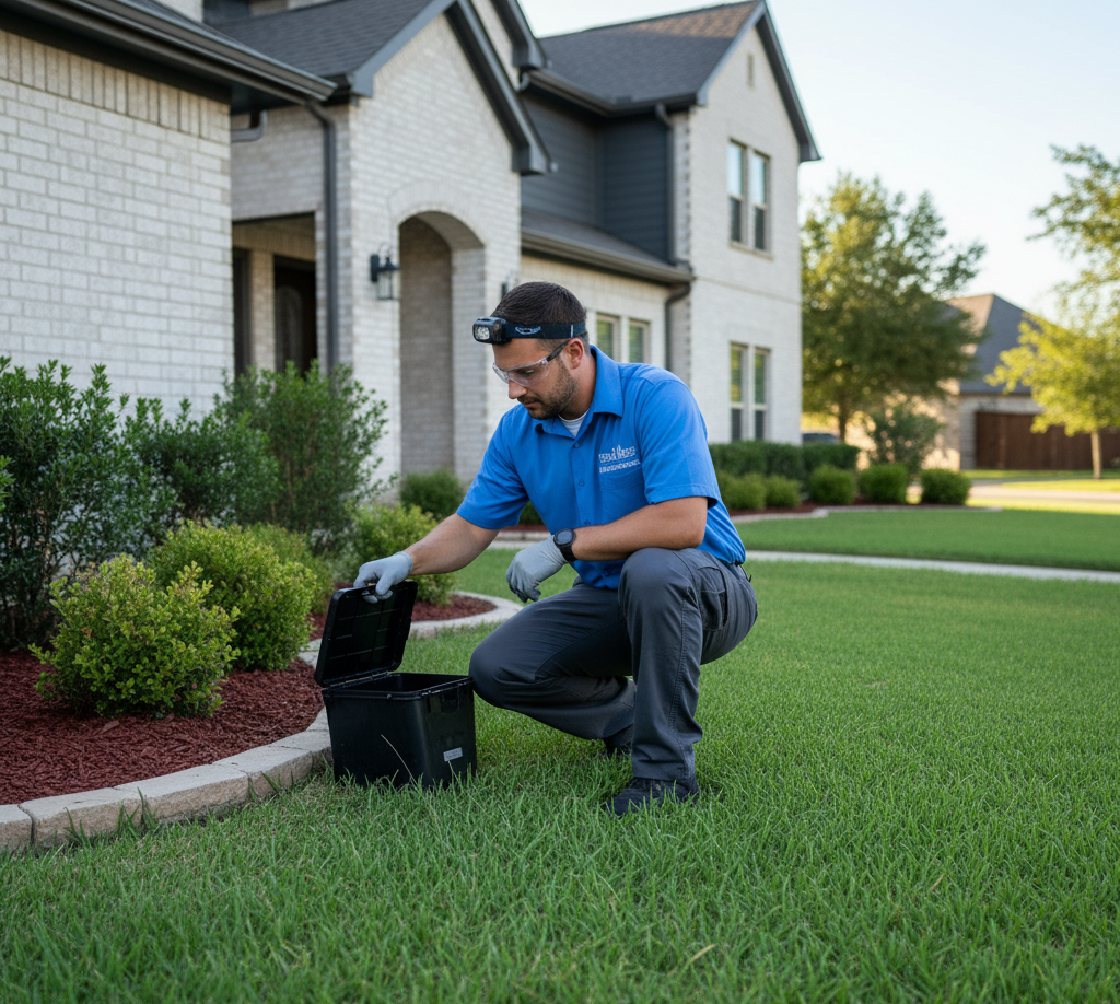Happy Southlake homeowner after a pest control visit