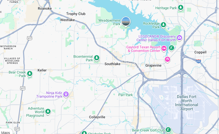 Southlake Pest Control Service Area Map