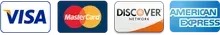 A visa mastercard discover and american express logo