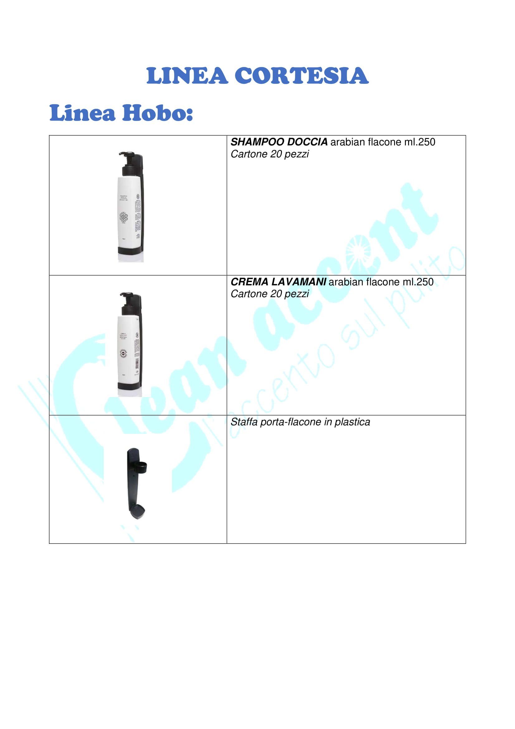 prodotti per alberghi linea Hobo