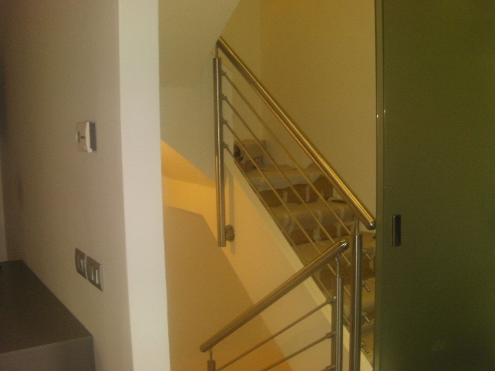 ringhiera in acciaio per scala interna