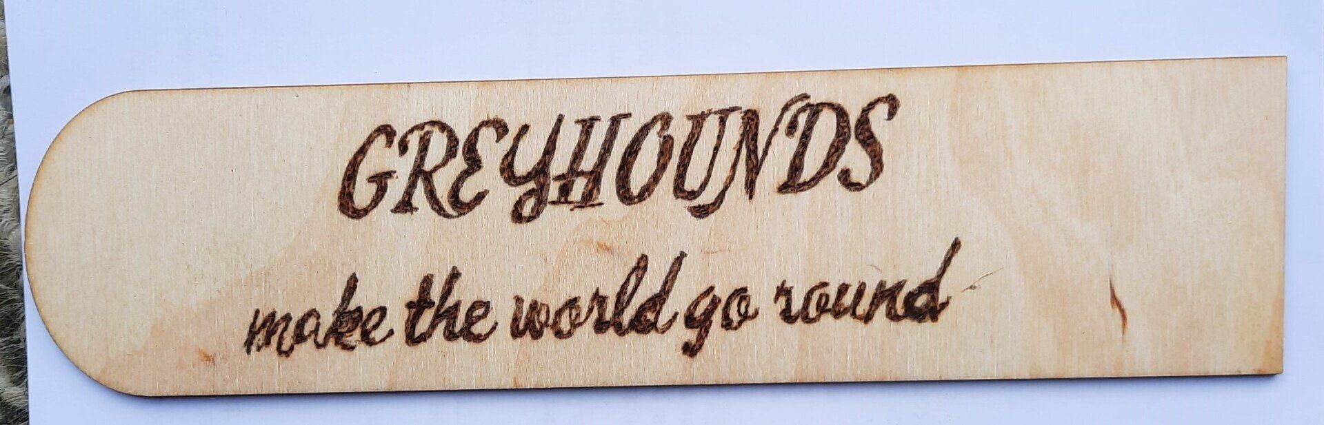 Greyhound, adoption, pet, bookmark, bookmarks, book, books, gifts, reading, wood, pyrography, gift, home