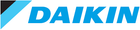 The daikin logo is blue and black on a white background.