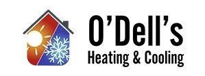 The logo for o ' dell 's heating and cooling