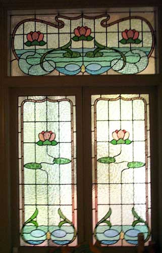 Floating Lotus Design Leadlights — Hughesdale, VIC — Armadale Stained Glass