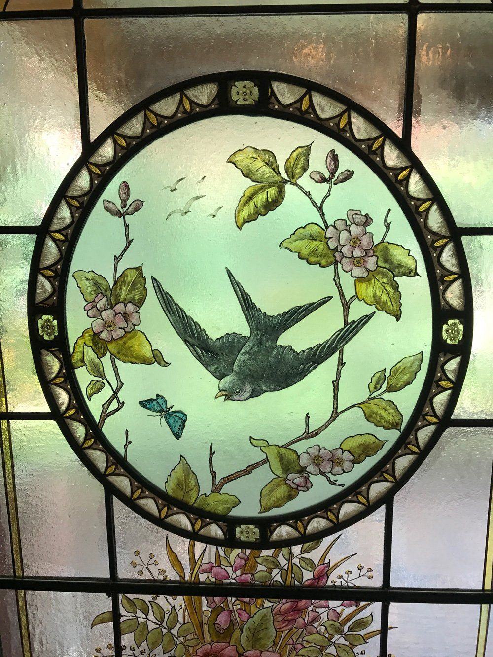 Hand Painted Bird Stained Glass — Hughesdale, VIC — Armadale Stained Glass