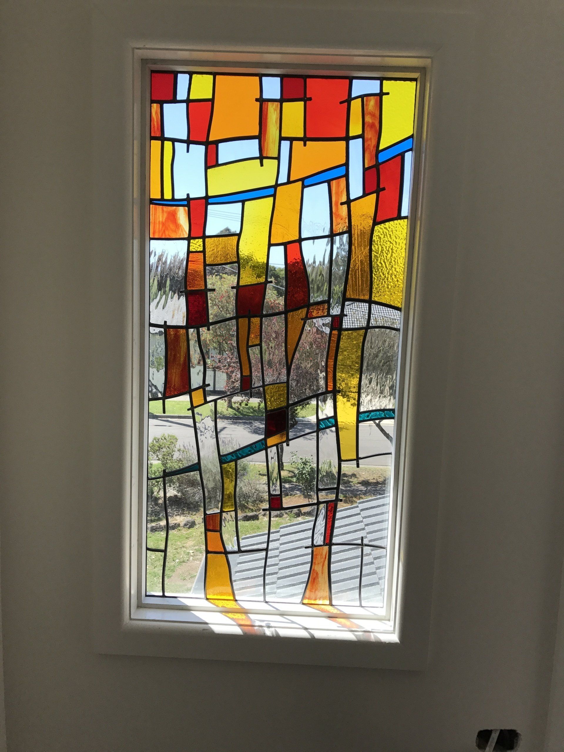 Colourful Contemporary Stained Glass — Hughesdale, VIC — Armadale Stained Glass