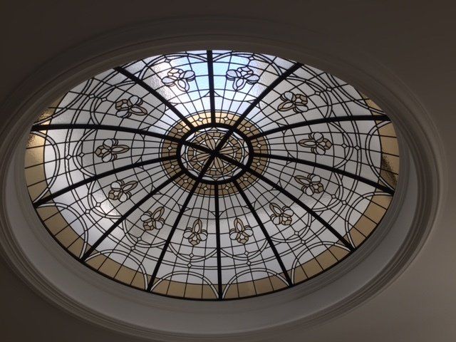 Skylight with Brown Design — Hughesdale, VIC — Armadale Stained Glass