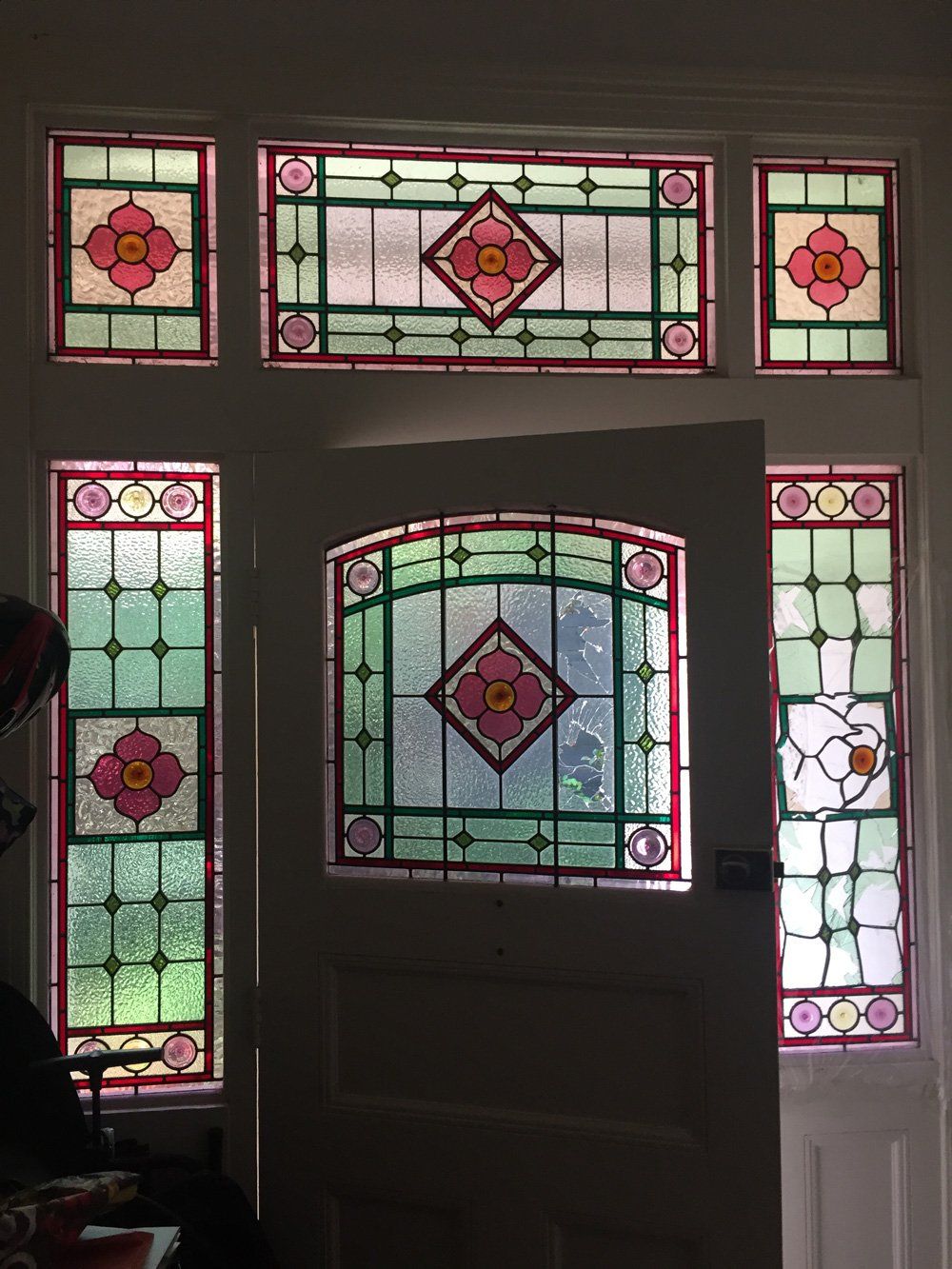 Before Stained Glass Repair — Hughesdale, VIC — Armadale Stained Glass