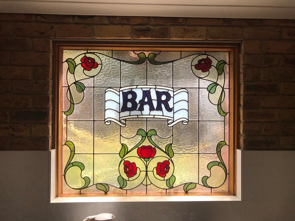 Bar Design Leadlight — Hughesdale, VIC — Armadale Stained Glass