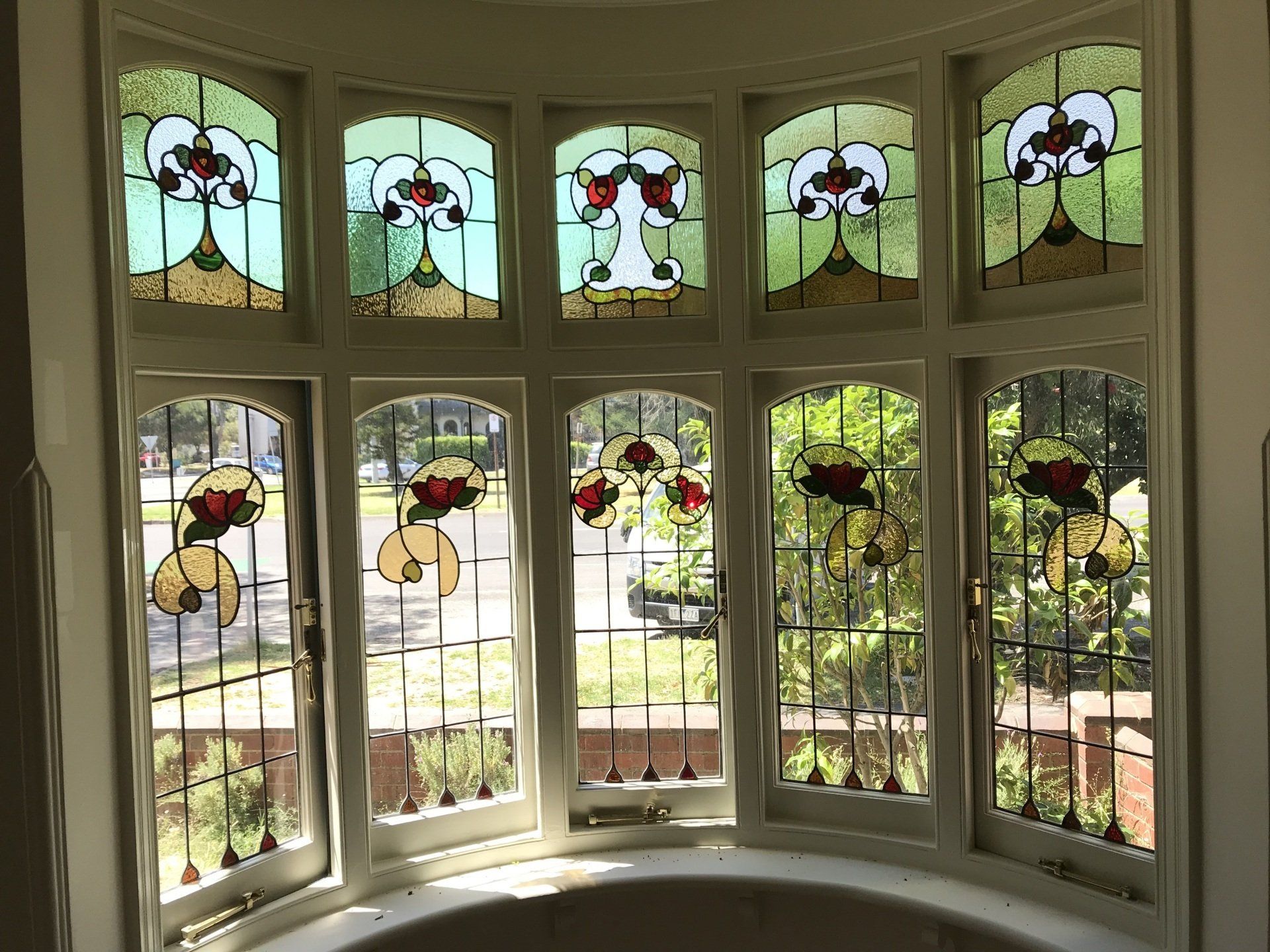 Edwardian Style Leadlights — Hughesdale, VIC — Armadale Stained Glass