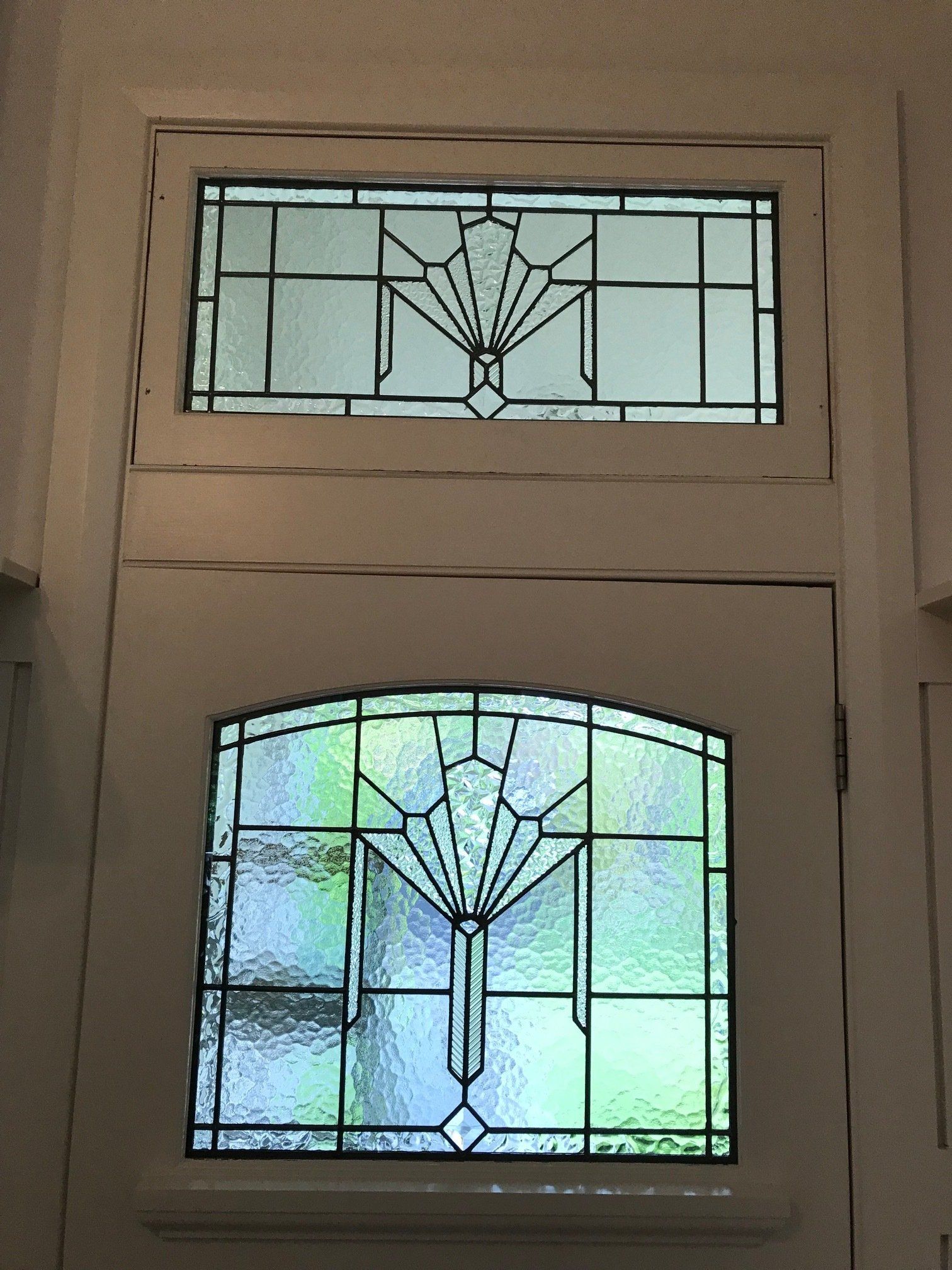 Front Door Clear Leadlights — Hughesdale, VIC — Armadale Stained Glass