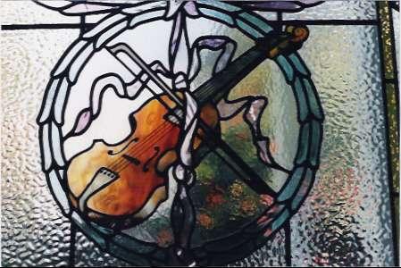 Violin Design Stained Glass — Hughesdale, VIC — Armadale Stained Glass