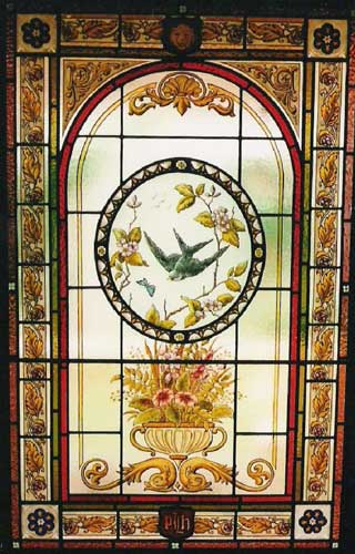 Bird and Butterfly Design Stained Glass — Hughesdale, VIC — Armadale Stained Glass