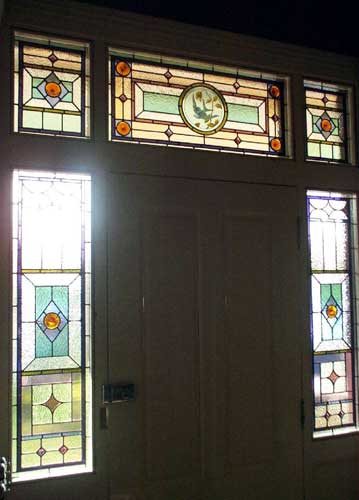 Contemporary Leadlight Door — Hughesdale, VIC — Armadale Stained Glass