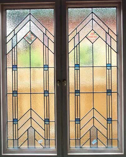 Arrow Design Leadlights Window — Hughesdale, VIC — Armadale Stained Glass