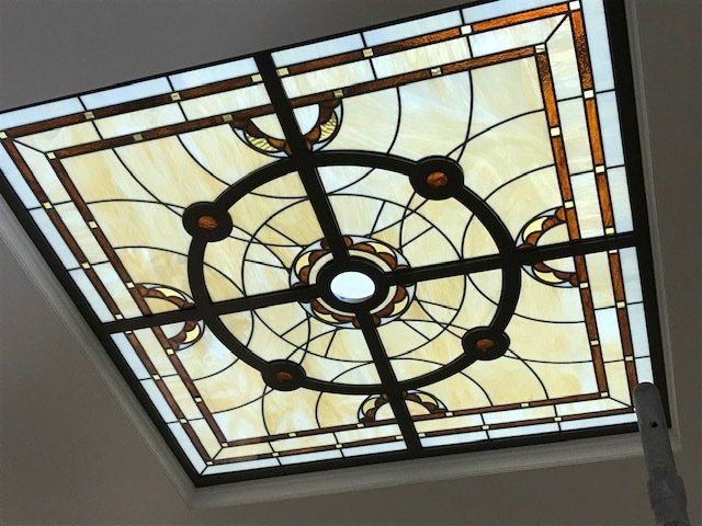 Square Skylight — Hughesdale, VIC — Armadale Stained Glass