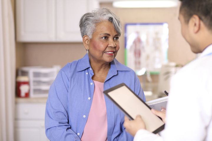 Patient Speaking with Doctor - Anderson, SC - Anderson Skin & Cancer Clinic