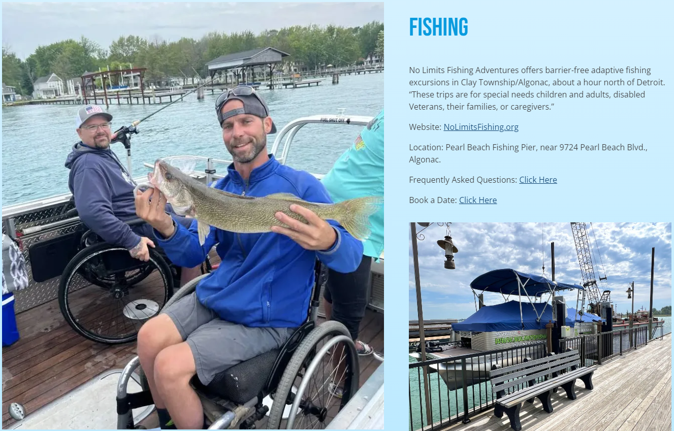 Image of the no limits fishing adventures article that appeared in bluewater.org