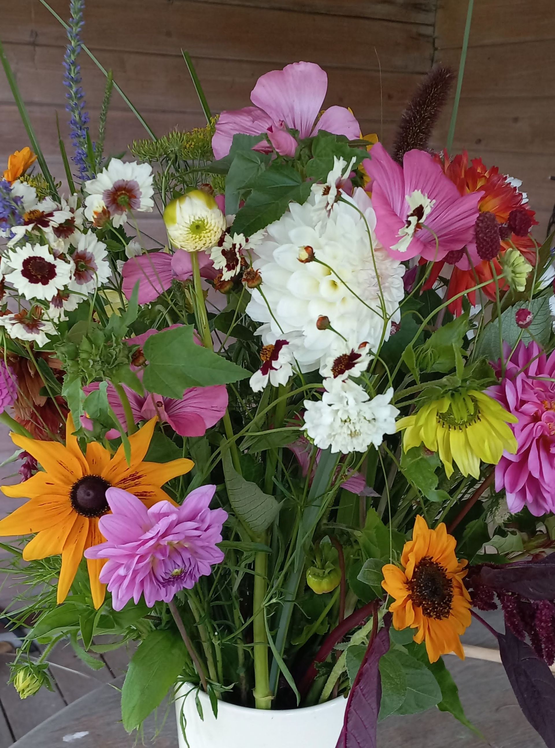 Droogbloemenring horizontale touwtjes