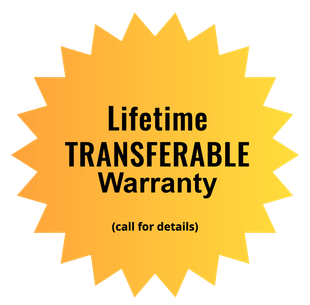Lifetime TRANSFERABLE Warranty badge