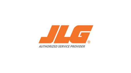 A logo for jlg is shown on a white background