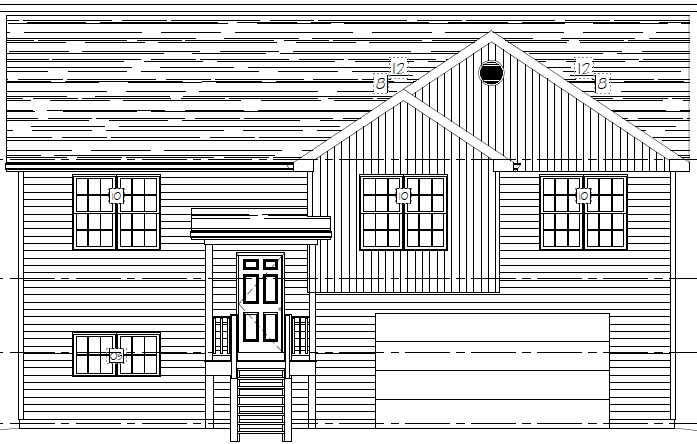 Exterior of front elevation Lake