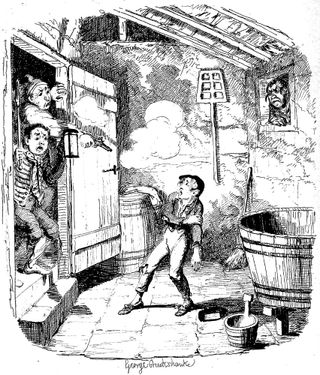 Oliver Twist shot during burglary.