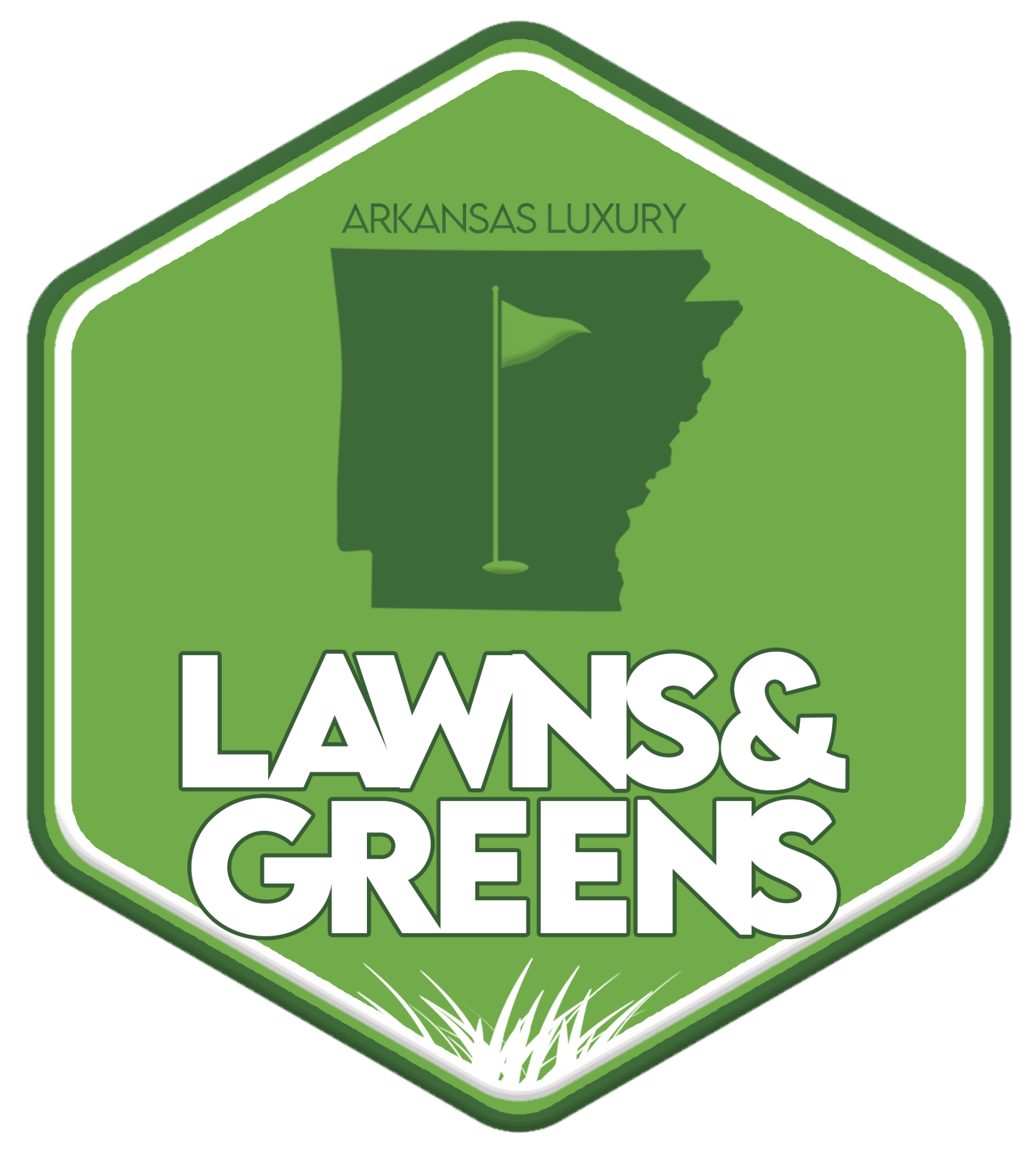 Logo for Arkansas Lawns & Greens
