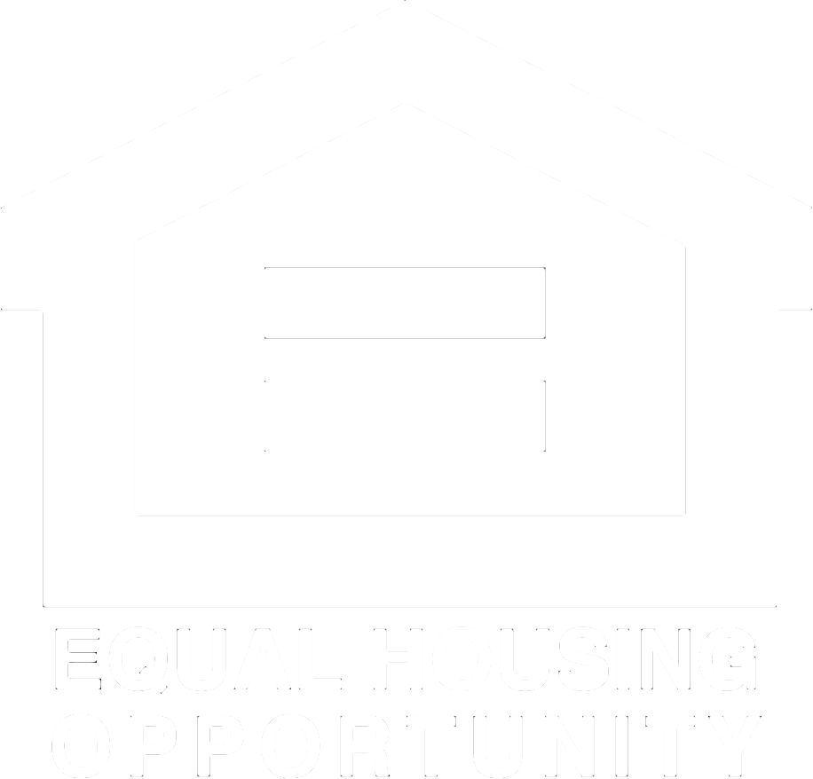 Minimalist white logo with a centered stylized “F” above faint text at the bottom