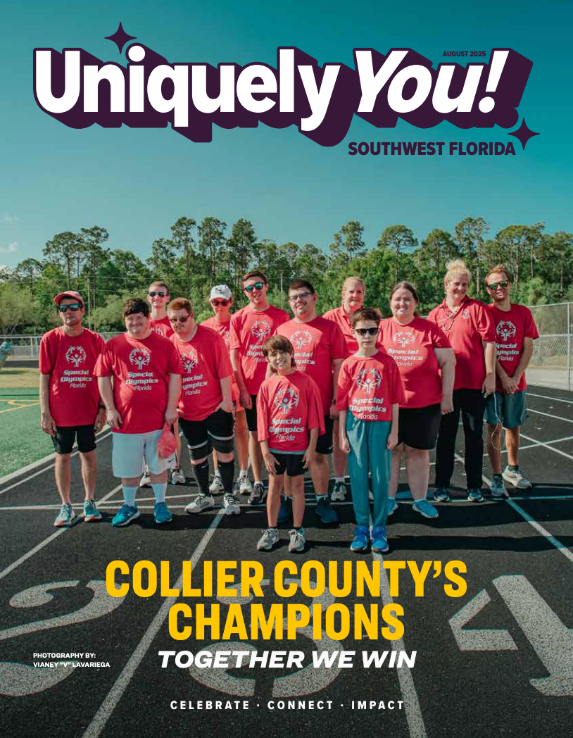 A magazine cover for uniquely you southwest florida