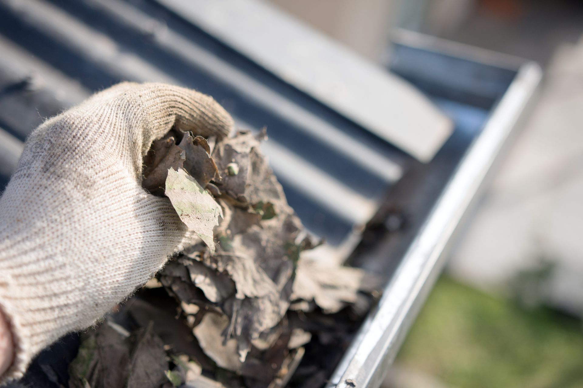 Removing Gutter Leaves — Jesup, GA — O'Neal Premier Services