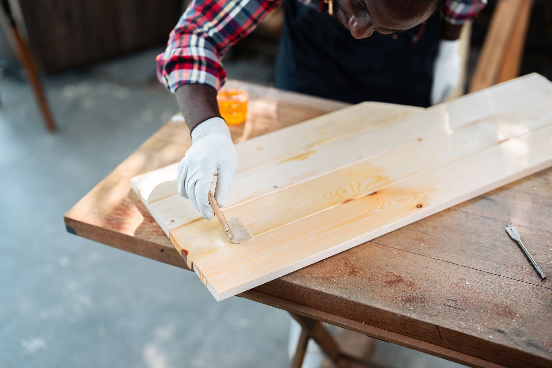 Applying Protective Varnish — Jesup, GA — O'Neal Premier Services